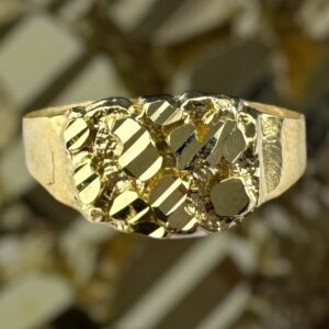 10k gold nugget style ring