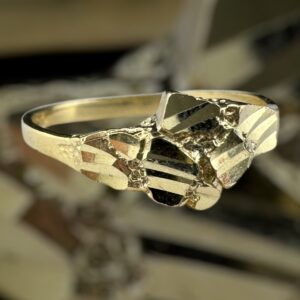 10k gold nugget style ring