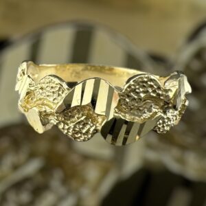 10k gold nugget style ring