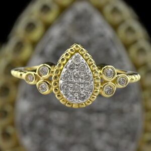 diamond pear ring