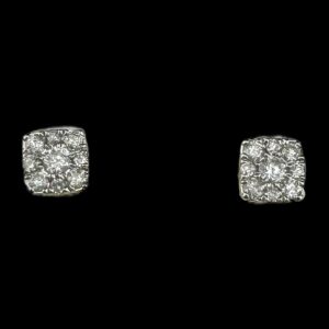 square diamond earrings