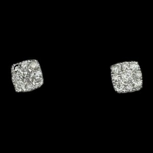 square diamond earrings