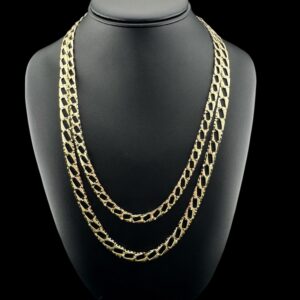 10k gold diamond cut chain