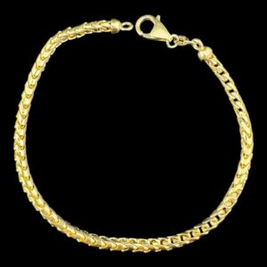10k gold solid franco bracelet
