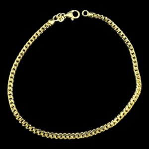10k gold solid franco bracelet